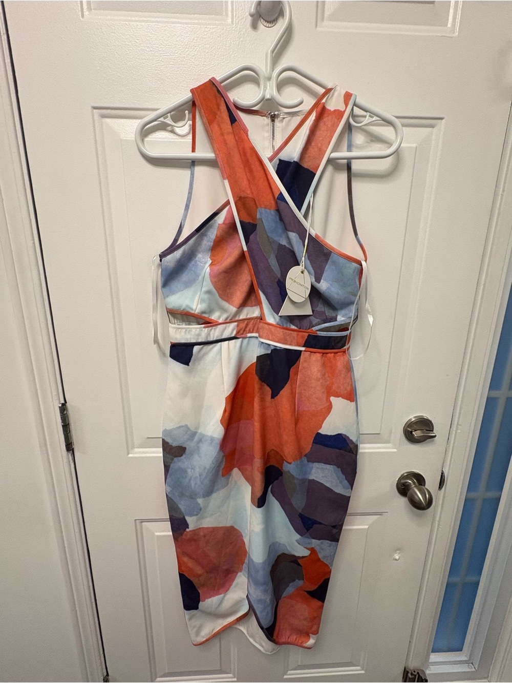 PREMONITION CROSS NECK DRESS